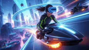 Filez à toute allure sur votre hoverbike dans ce jeu de course en VR