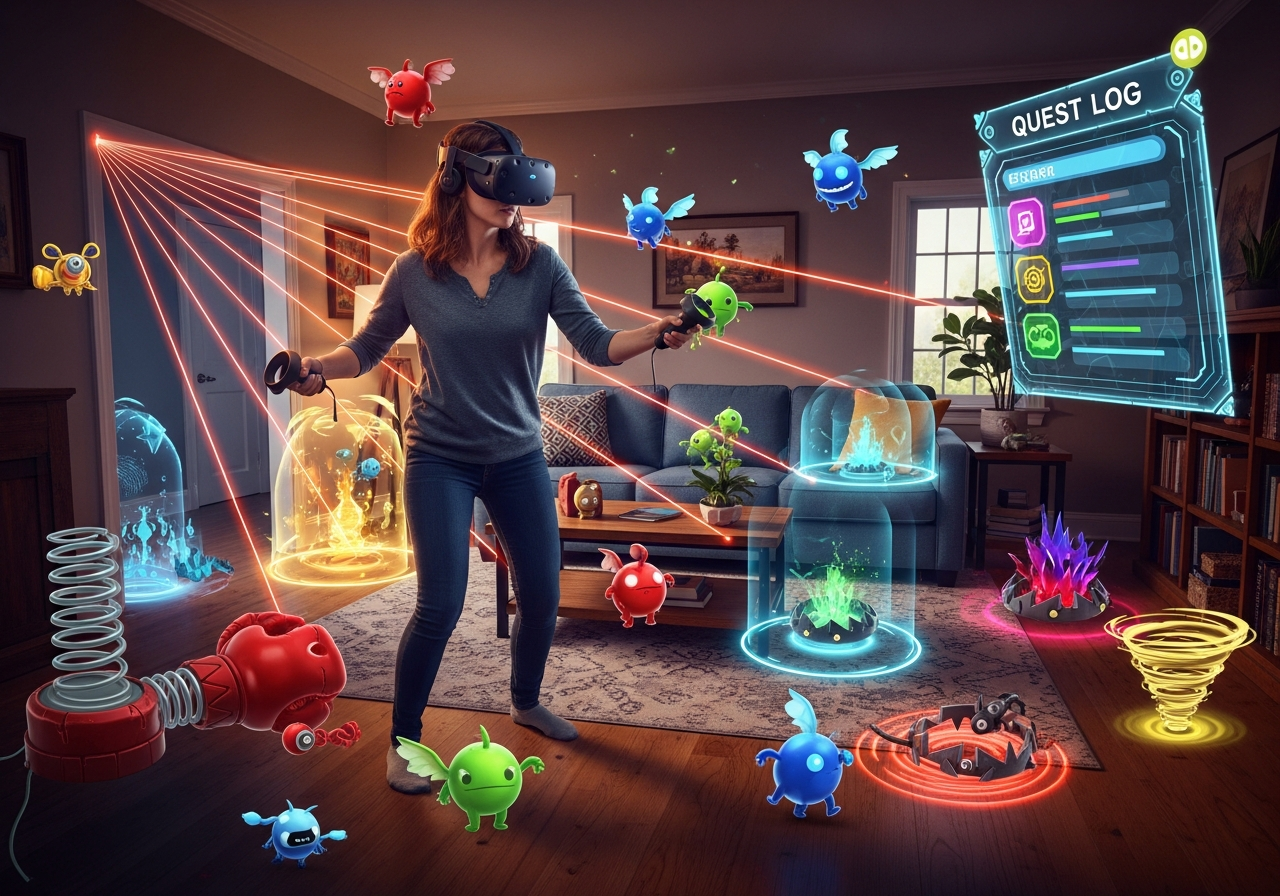 Votre maison devient un champ de bataille avec ce jeu sur Quest 3