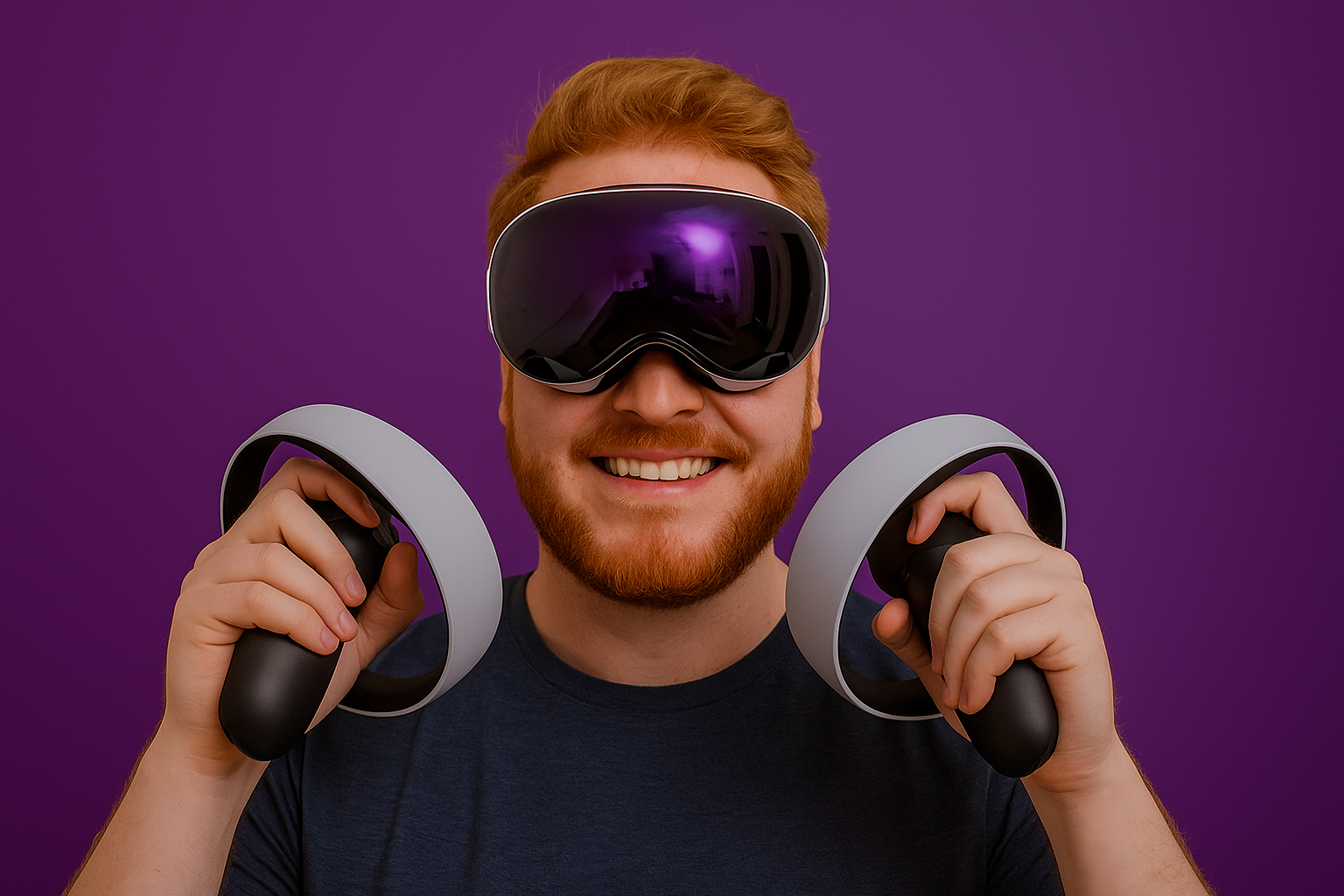 Les manettes PSVR2 Sense sur le Vision Pro