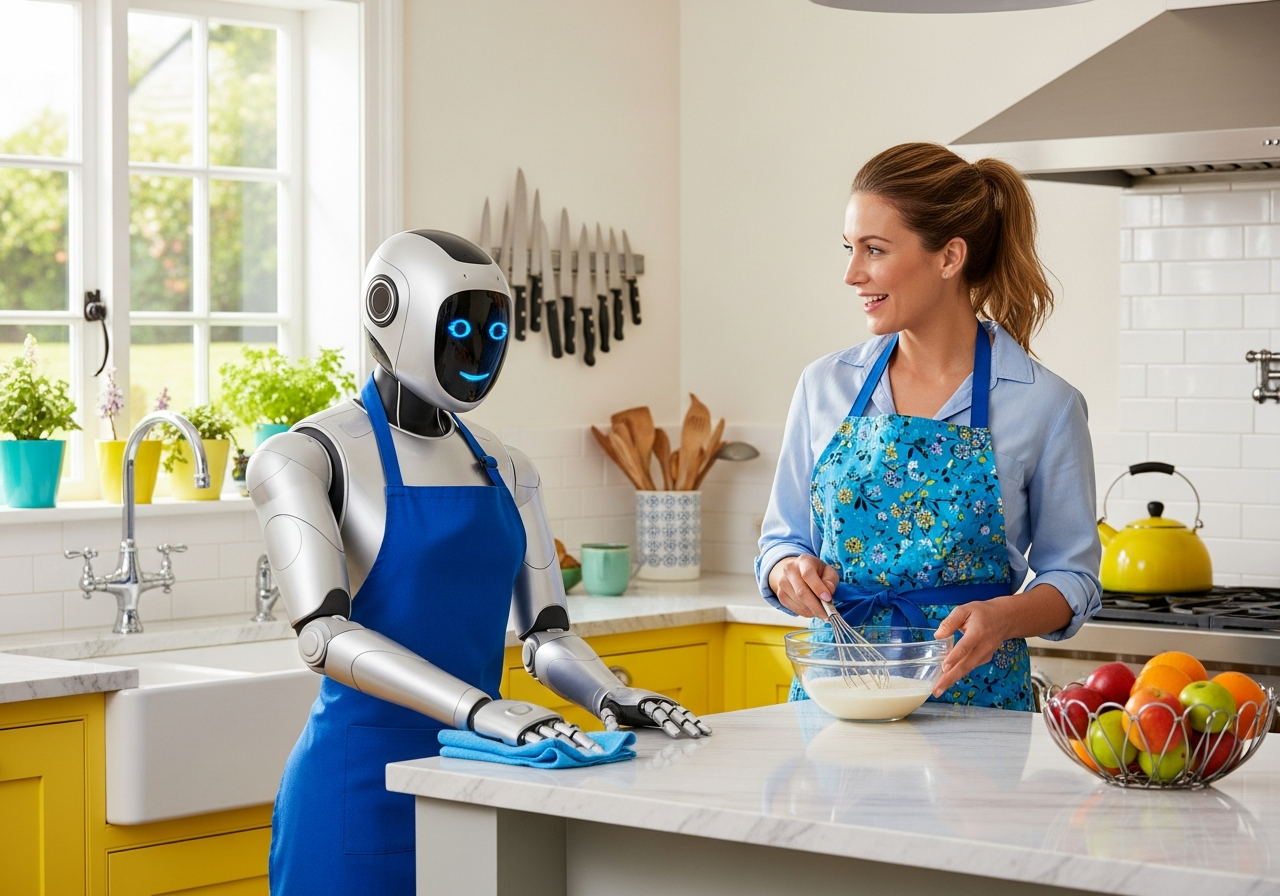 Ce robot humanoïde télécommandé en VR s'occupera de votre maison