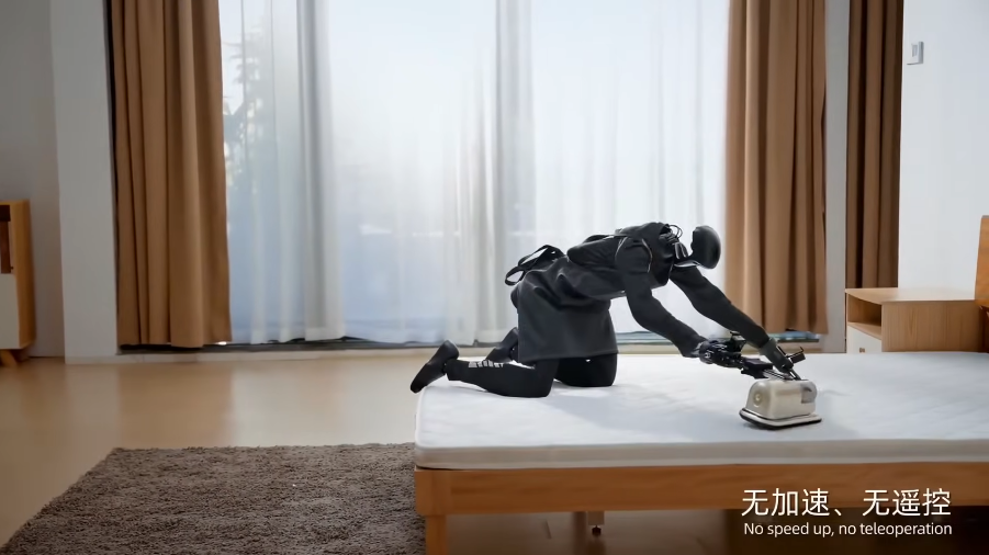 Robot Unitree en train de faire ses taches domestiques
