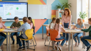 Élèves surdoués dans la salle de classe