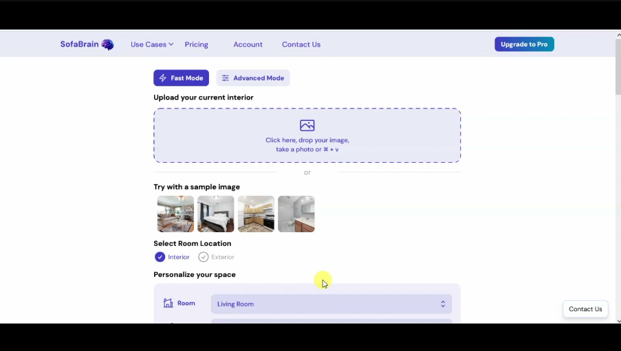 Interface SofaBrain Ai
