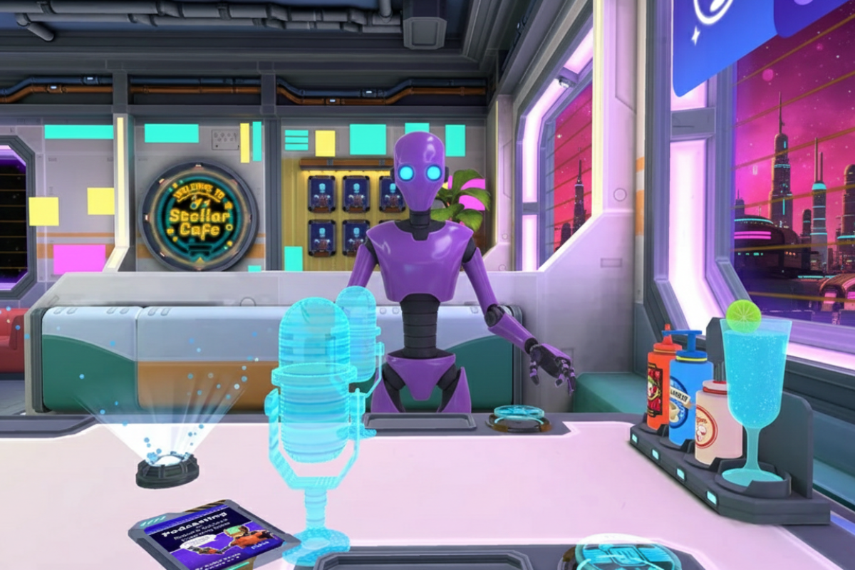 Un café VR avec des robots vivants : qu'est-ce qu'on en pense ?
