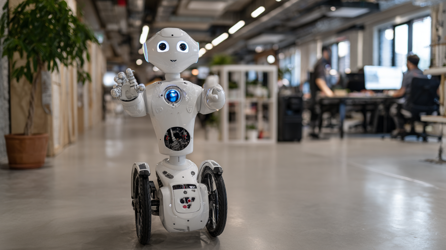 Les robots à casque VR s'intègrent facilement dans leur environnement.