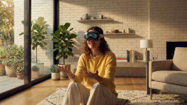 L'appli Aura Tap sur Apple Vision Pro