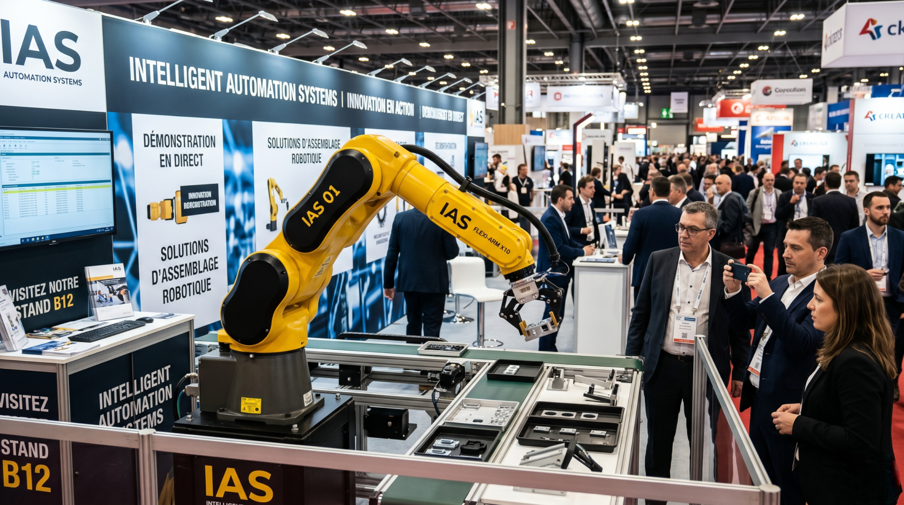 Une animation robot peut se faire avec un bras articulé