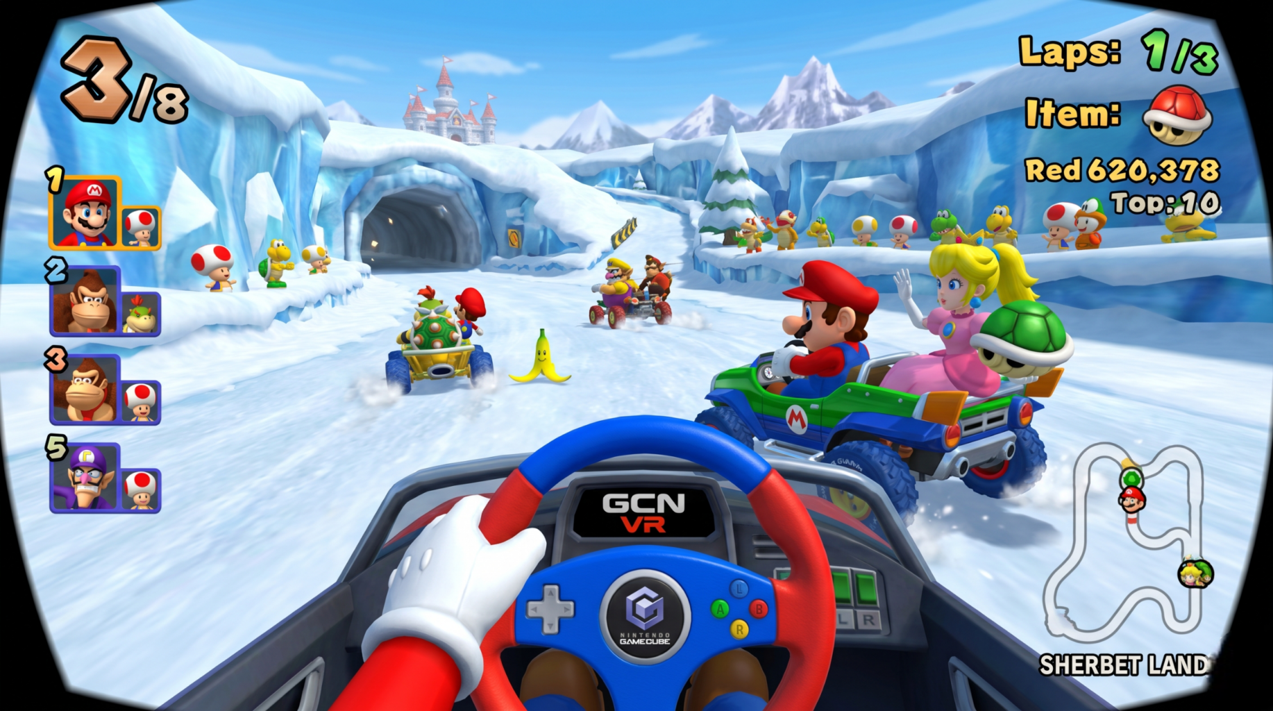 Amusez-vous sur Mario Kart avec Dolphin VR.