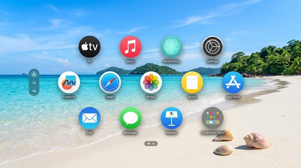 apple écrans XR - interface Vision Pro