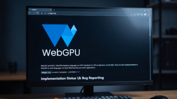 Image illustrant la page d'accueil de l'outil WebGPU