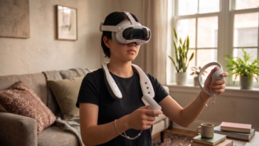 Image d'une personne qui expérimente Escents Scentient