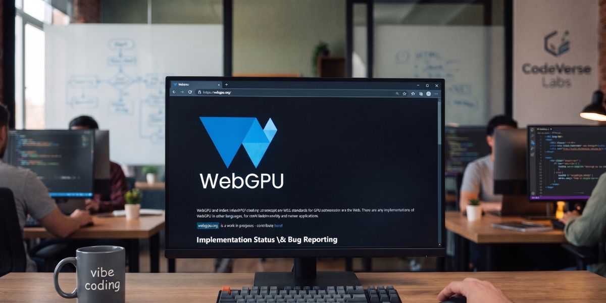 WebGPU est une nouvelle API du web qui permet aux sites et applications dans le navigateur d’accéder au GPU de façon moderne et plus efficace que WebGL