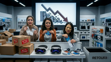 Déclin de ventes de l'Apple Vision Pro