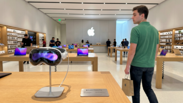 Déclin de ventes de l'Apple Vision Pro