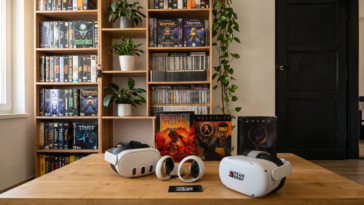 Image avec des jeux PC et des casques VR