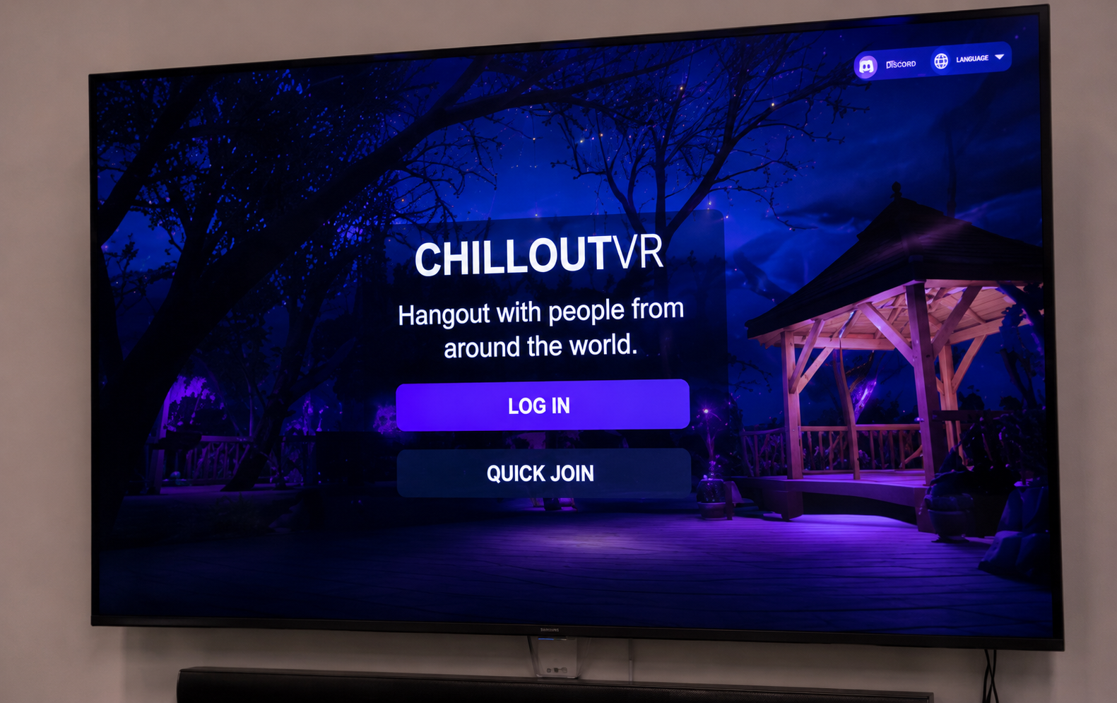 Image illustrant la connexion à ChilloutVR