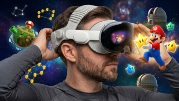 Mario Galaxy Movie sur Apple Vision Pro