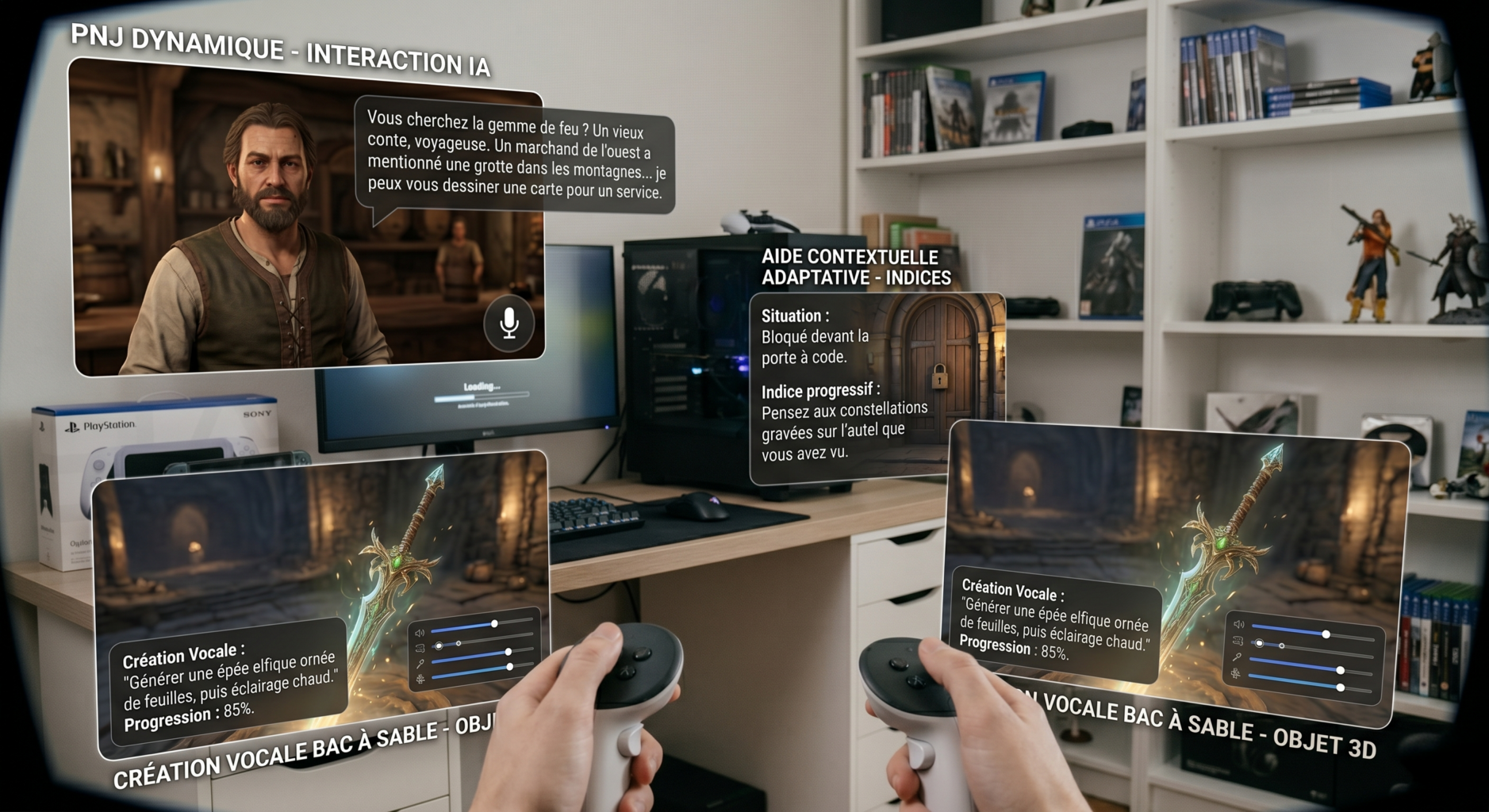 Utilisation de Meta AI VR dans un jeu