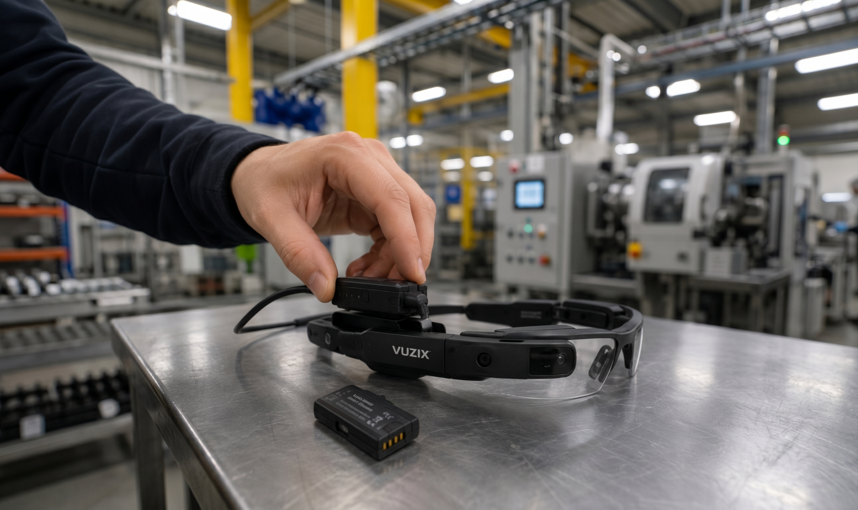 Vuzix M400 avec sa batterie