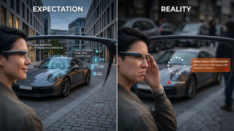 Les futurs cas d’usages des smart glasses devront être bien plus naturels pour s'imposer.