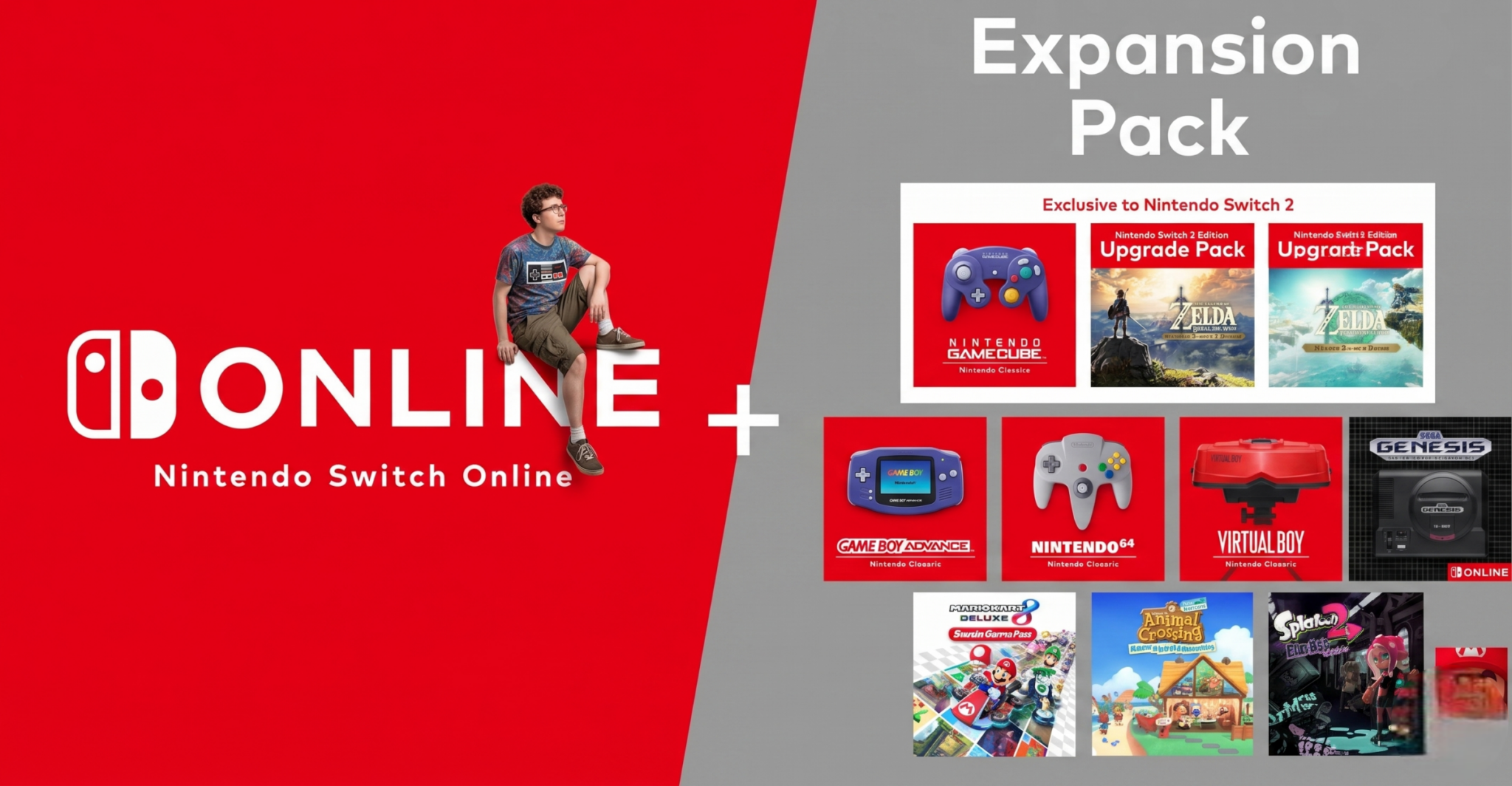 cinq nouveaux jeux Virtual Boy désormais disponibles sur le Nintendo Switch Online