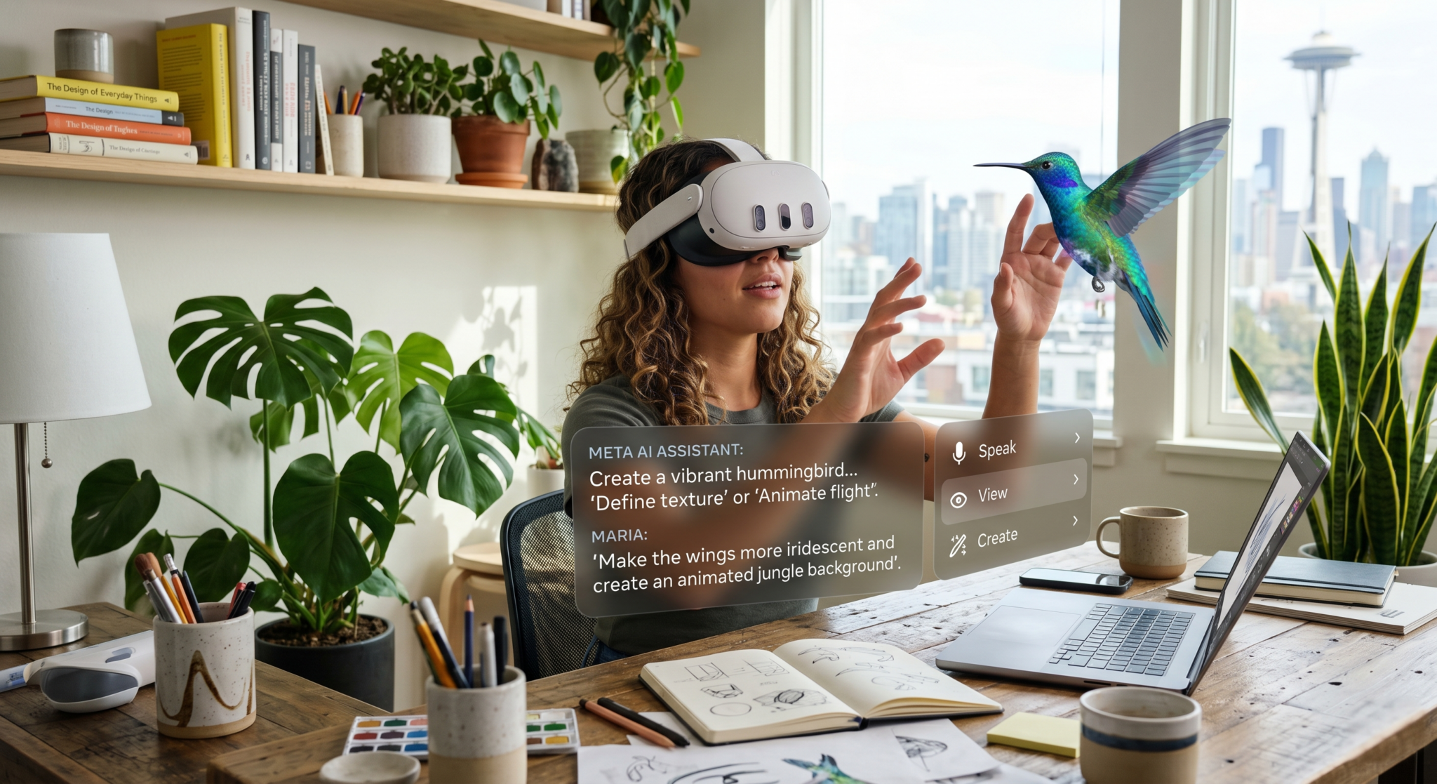 image illustrant le concept de Meta AI VR