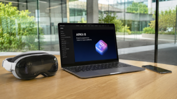image illustrant le concept d'Arkit 8 et un casque VR
