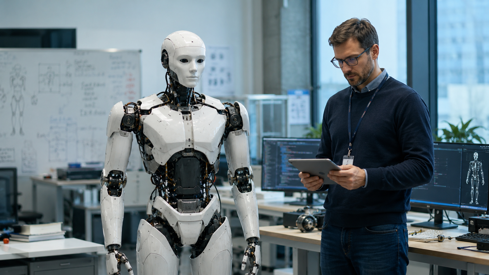 image illustrant le concept d'Embodied Intelligence