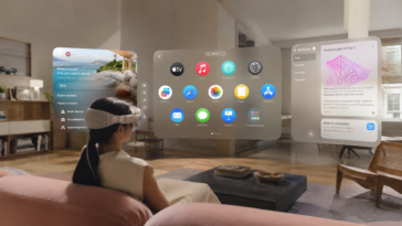 image illustrant le concept de visionOS 3