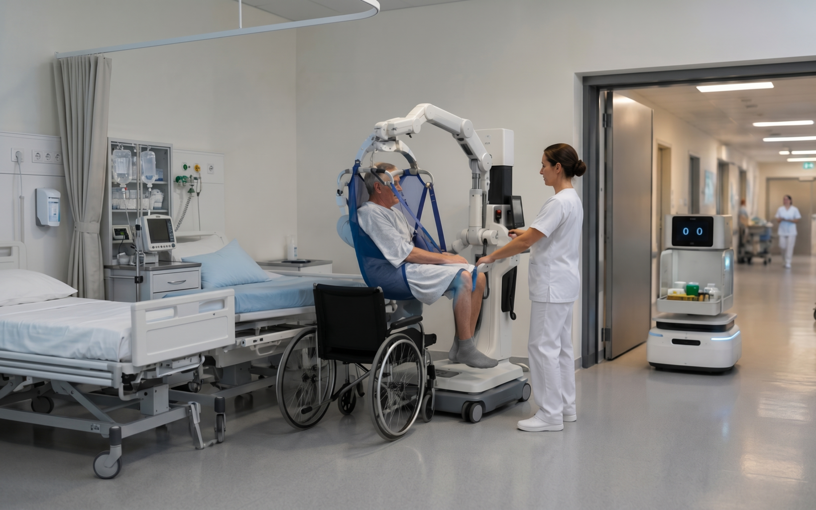 image illustrant l'utilisation de l'intelligence incarnée dans un milieu hospitalier