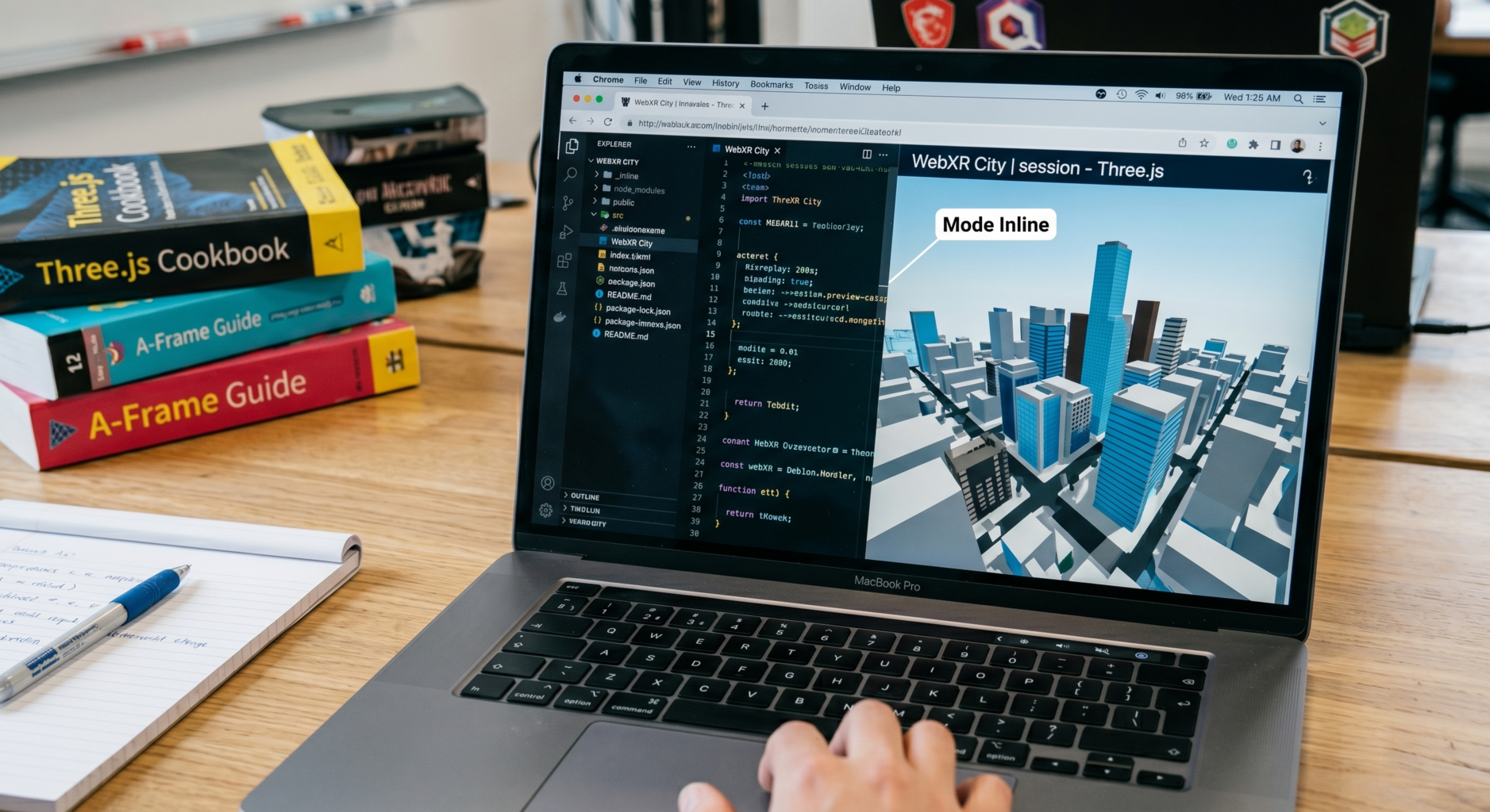 les différents modes de l'API WebXR