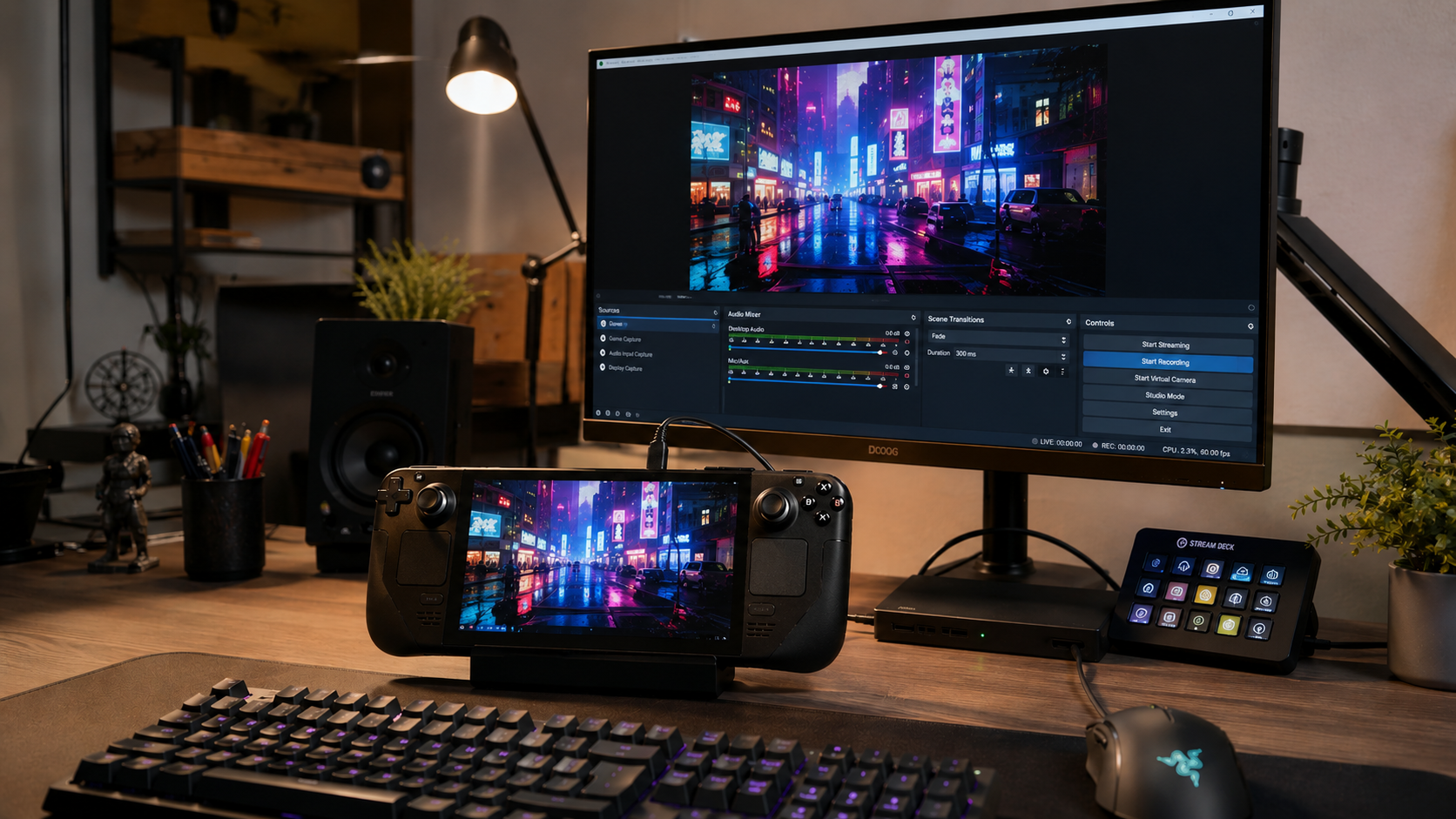 une console portable comme PC streaming